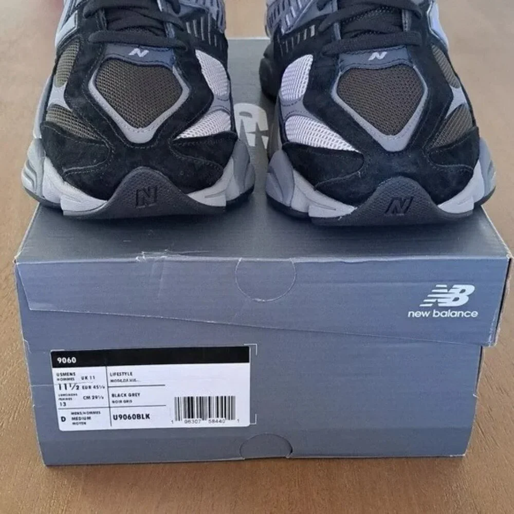 New Balance 9060 Sneakers - Color: Black / Grey - Size: Men 11.5 - Picture 3 of 9